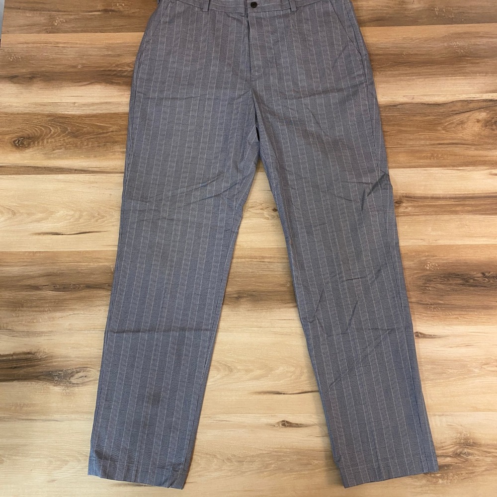 Brooks‎ Brothers Pants Mens 36x34 Advantage Chino Clark Lightweight Glen Plaid